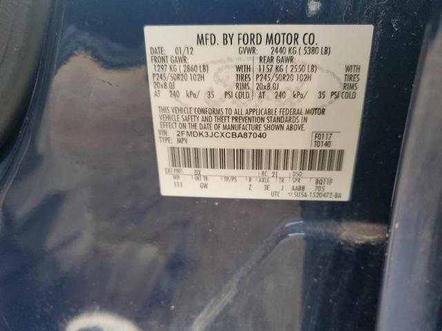 Photo 11 VIN: 2FMDK3JCXCBA87040 - FORD EDGE SEL 