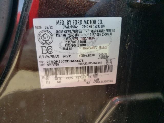 Photo 9 VIN: 2FMDK3JCXDBA33478 - FORD EDGE 