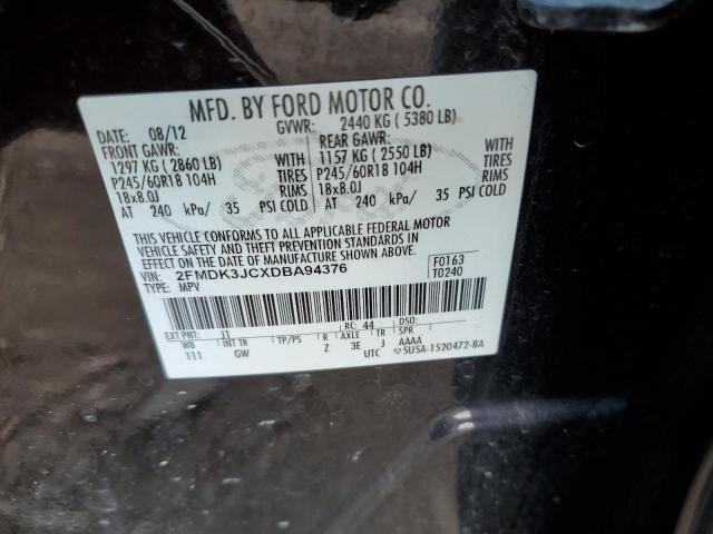 Photo 9 VIN: 2FMDK3JCXDBA94376 - FORD EDGE SEL 