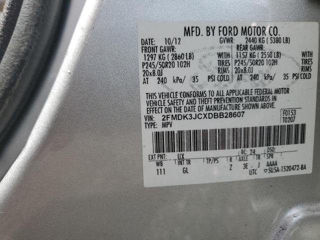 Photo 12 VIN: 2FMDK3JCXDBB28607 - FORD EDGE 