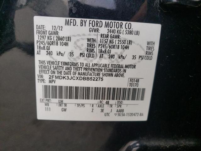 Photo 11 VIN: 2FMDK3JCXDBB52275 - FORD EDGE 