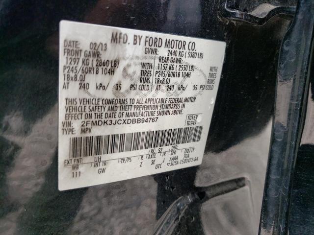 Photo 12 VIN: 2FMDK3JCXDBB94767 - FORD EDGE SEL 