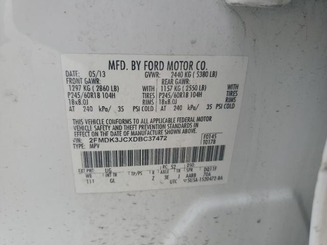 Photo 11 VIN: 2FMDK3JCXDBC37472 - FORD EDGE 