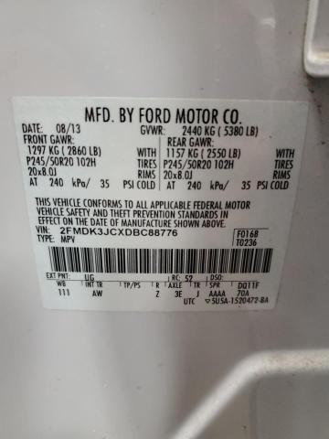 Photo 11 VIN: 2FMDK3JCXDBC88776 - FORD EDGE SEL 