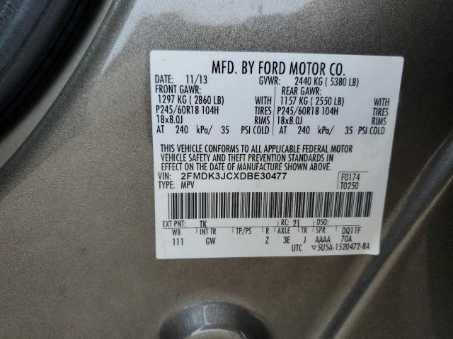 Photo 13 VIN: 2FMDK3JCXDBE30477 - FORD EDGE SEL 