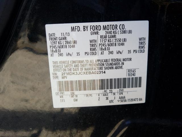 Photo 9 VIN: 2FMDK3JCXEBA02314 - FORD EDGE 