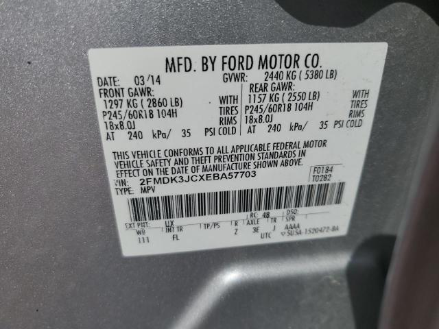 Photo 12 VIN: 2FMDK3JCXEBA57703 - FORD EDGE SEL 