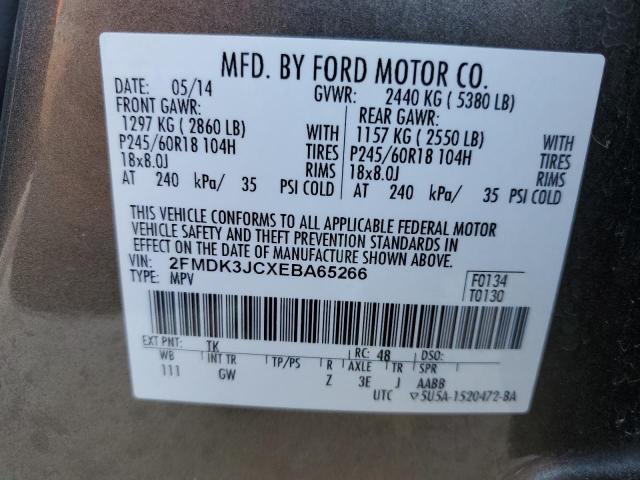 Photo 12 VIN: 2FMDK3JCXEBA65266 - FORD EDGE 