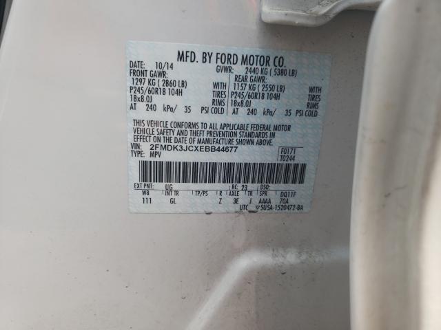 Photo 9 VIN: 2FMDK3JCXEBB44677 - FORD EDGE SEL 