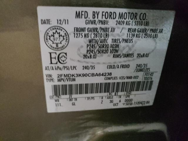 Photo 9 VIN: 2FMDK3K90CBA64238 - FORD EDGE LIMIT 