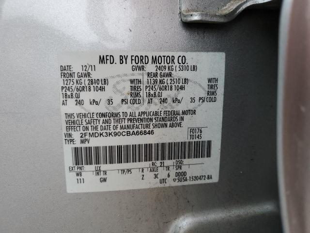 Photo 11 VIN: 2FMDK3K90CBA66846 - FORD EDGE LIMIT 