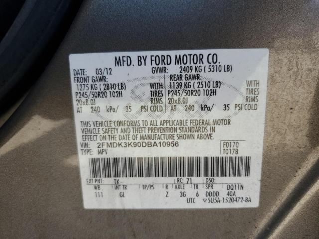 Photo 12 VIN: 2FMDK3K90DBA10956 - FORD EDGE 