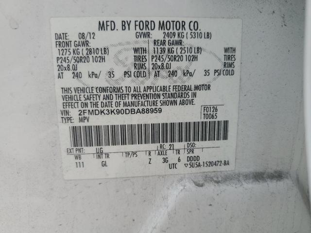 Photo 13 VIN: 2FMDK3K90DBA88959 - FORD EDGE LIMIT 