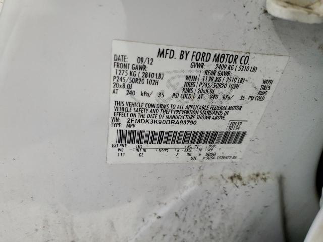 Photo 12 VIN: 2FMDK3K90DBA93790 - FORD EDGE LIMIT 