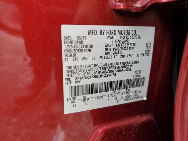 Photo 11 VIN: 2FMDK3K90DBC29075 - FORD EDGE 