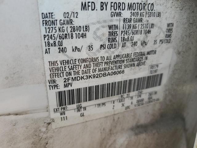 Photo 12 VIN: 2FMDK3K92DBA06066 - FORD EDGE 