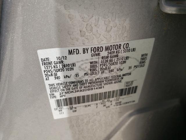 Photo 9 VIN: 2FMDK3K92DBB14381 - FORD EDGE LIMIT 