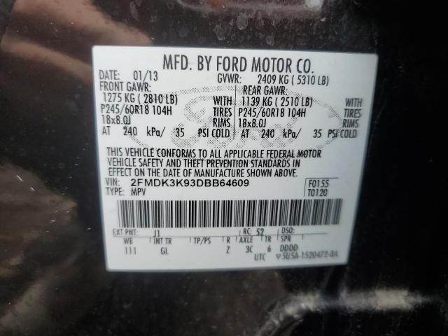 Photo 13 VIN: 2FMDK3K93DBB64609 - FORD EDGE 