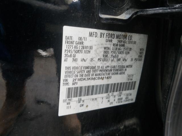 Photo 9 VIN: 2FMDK3K94CBA11400 - FORD EDGE LIMIT 