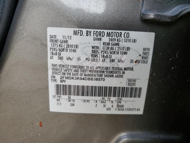 Photo 11 VIN: 2FMDK3K94DBB38570 - FORD EDGE LIMIT 