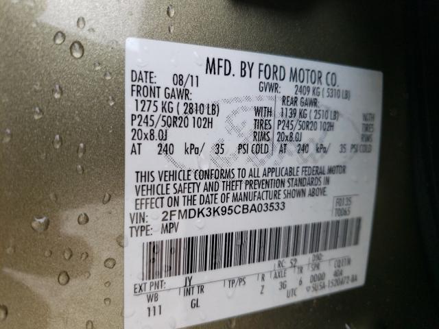 Photo 9 VIN: 2FMDK3K95CBA03533 - FORD EDGE LIMIT 