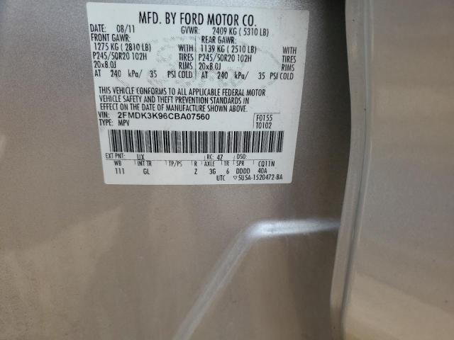 Photo 12 VIN: 2FMDK3K96CBA07560 - FORD EDGE LIMIT 