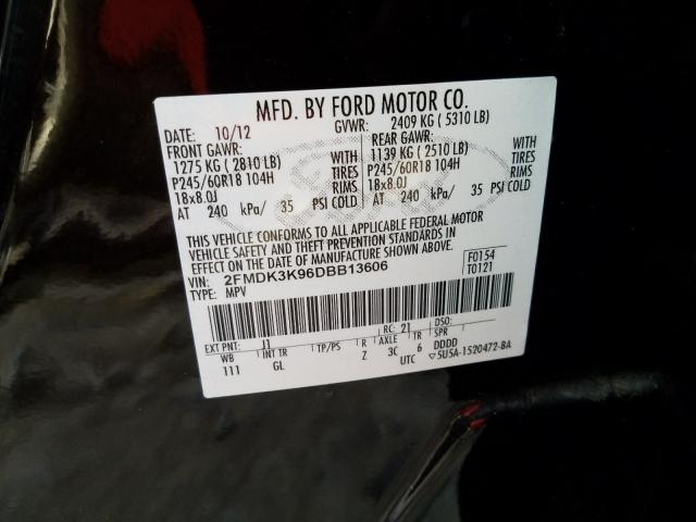 Photo 9 VIN: 2FMDK3K96DBB13606 - FORD EDGE LIMIT 