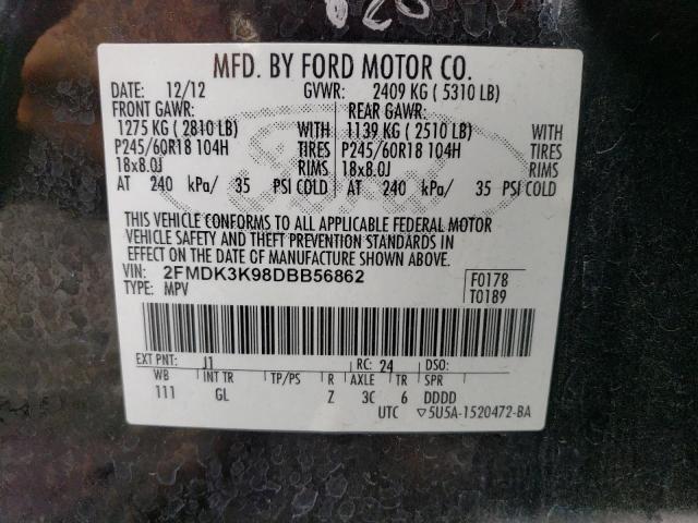 Photo 12 VIN: 2FMDK3K98DBB56862 - FORD EDGE 