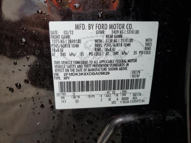 Photo 13 VIN: 2FMDK3K9XDBA09829 - FORD EDGE LIMIT 