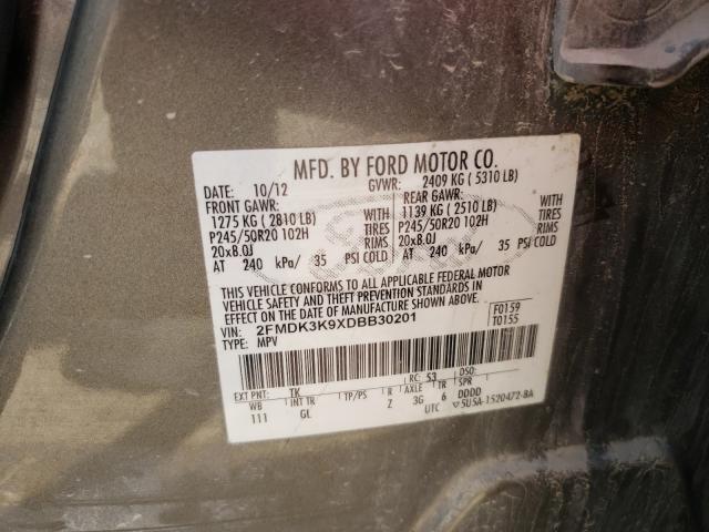 Photo 9 VIN: 2FMDK3K9XDBB30201 - FORD EDGE LIMIT 