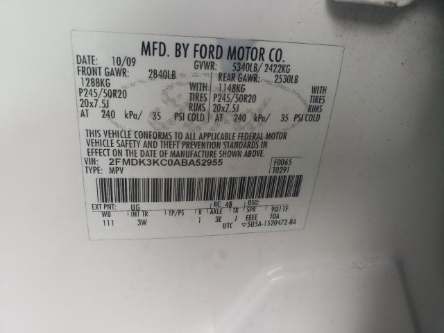 Photo 9 VIN: 2FMDK3KC0ABA52955 - FORD EDGE LIMIT 