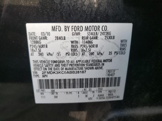 Photo 9 VIN: 2FMDK3KC0ABB28187 - FORD EDGE LIMIT 