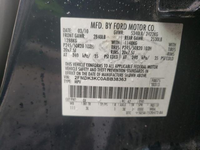 Photo 13 VIN: 2FMDK3KC0ABB38363 - FORD EDGE 