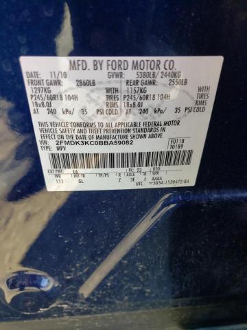 Photo 12 VIN: 2FMDK3KC0BBA59082 - FORD EDGE LIMIT 