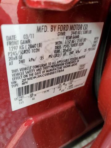 Photo 11 VIN: 2FMDK3KC0BBB17854 - FORD EDGE LIMIT 