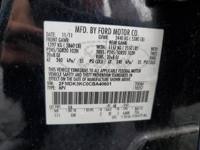 Photo 12 VIN: 2FMDK3KC0CBA40601 - FORD EDGE LIMIT 