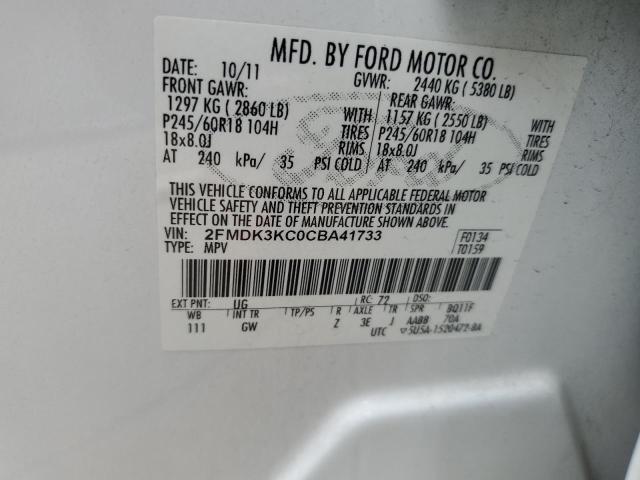 Photo 12 VIN: 2FMDK3KC0CBA41733 - FORD EDGE 