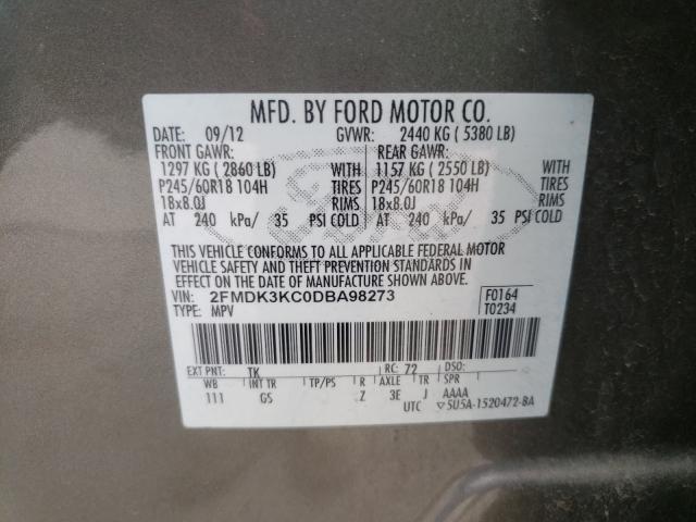 Photo 9 VIN: 2FMDK3KC0DBA98273 - FORD EDGE LIMIT 