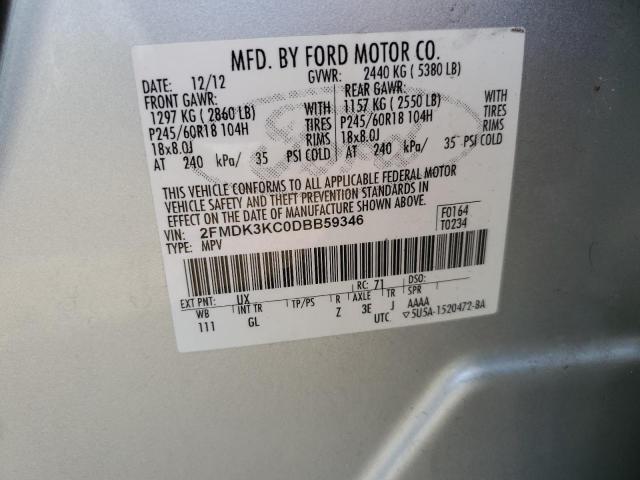 Photo 13 VIN: 2FMDK3KC0DBB59346 - FORD EDGE 