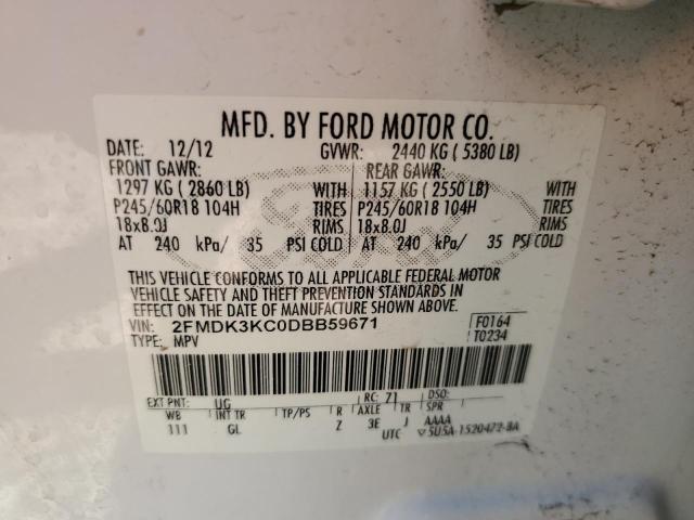 Photo 11 VIN: 2FMDK3KC0DBB59671 - FORD EDGE LIMIT 