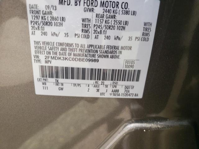 Photo 9 VIN: 2FMDK3KC0DBE09989 - FORD EDGE LIMIT 