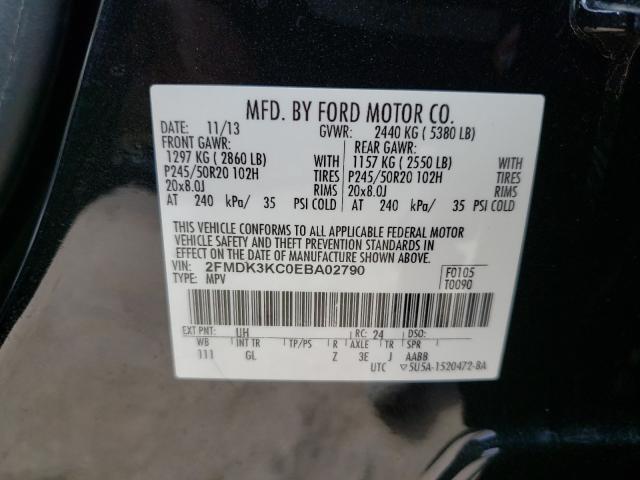 Photo 9 VIN: 2FMDK3KC0EBA02790 - FORD EDGE LIMIT 