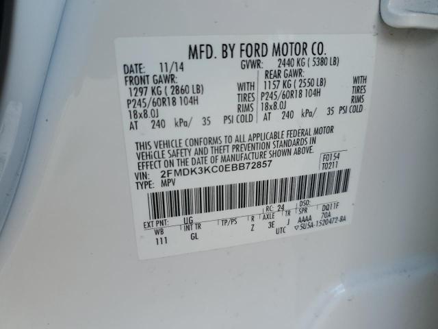 Photo 9 VIN: 2FMDK3KC0EBB72857 - FORD EDGE LIMIT 