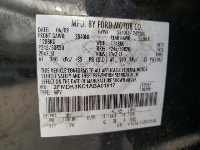 Photo 9 VIN: 2FMDK3KC1ABA01917 - FORD EDGE LIMIT 