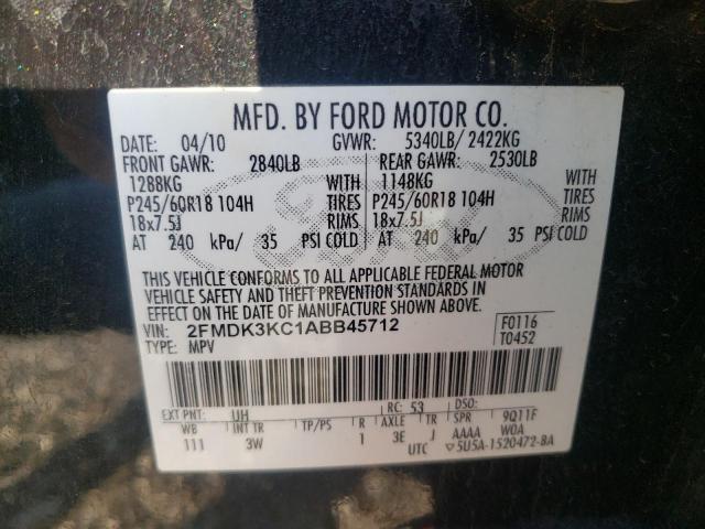 Photo 9 VIN: 2FMDK3KC1ABB45712 - FORD EDGE LIMIT 