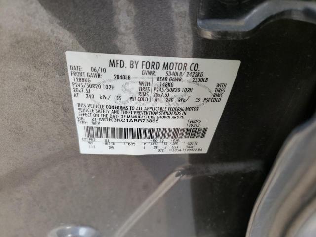 Photo 9 VIN: 2FMDK3KC1ABB73865 - FORD EDGE LIMIT 