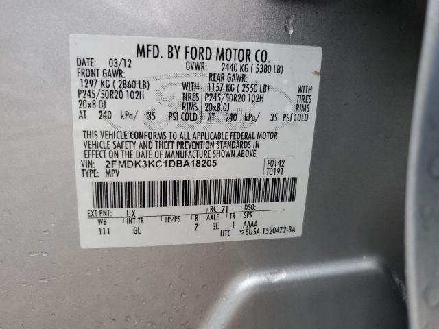 Photo 11 VIN: 2FMDK3KC1DBA18205 - FORD EDGE 