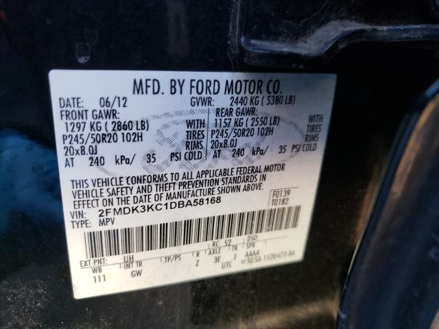 Photo 9 VIN: 2FMDK3KC1DBA58168 - FORD EDGE LIMIT 