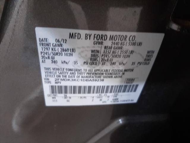 Photo 9 VIN: 2FMDK3KC1DBA59238 - FORD EDGE LIMIT 