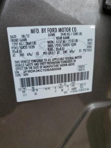 Photo 13 VIN: 2FMDK3KC1DBA80008 - FORD EDGE LIMIT 